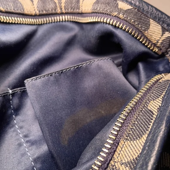 Coach Canvas and Leather Shoulder Bag - Black and Brown - Picture 11 of 14